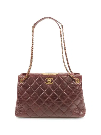 Chanel Portobello Turn-lock Shoulder Bag In Brown