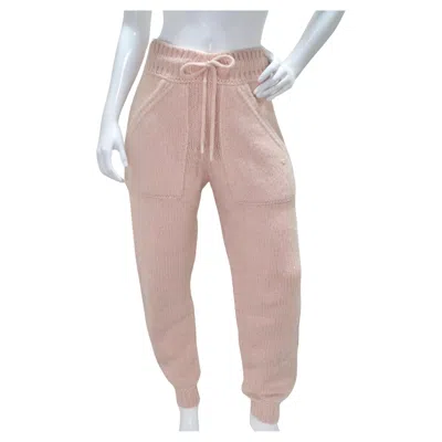 Pre-owned Chanel Pre Fall 2021 Pink Alpaca Knit Jogger Sweatpants
