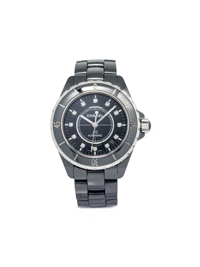 Pre-owned Chanel  J12 38mm In Black