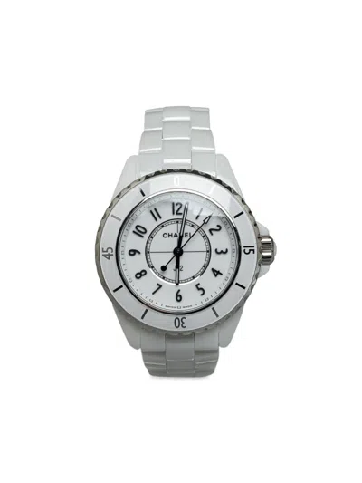 Pre-owned Chanel  J12 38mm In White