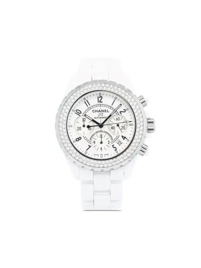 Pre-owned Chanel  J12 41mm In White