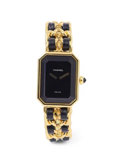 Pre-owned Chanel Première 20mm Watch In Black