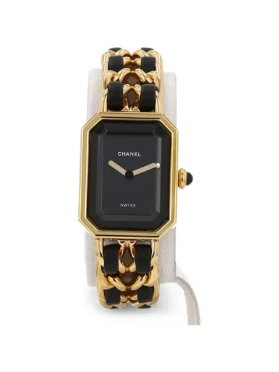 Pre-owned Chanel Première 20mm Watch In Black