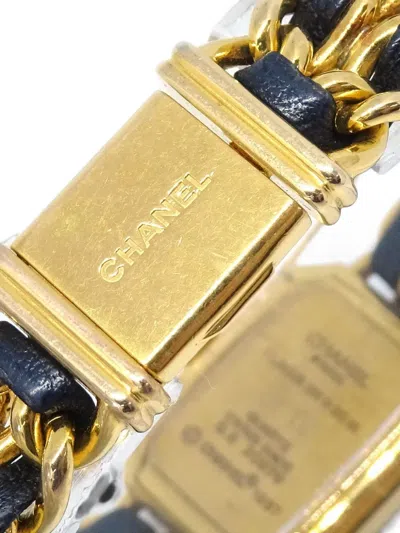 Pre-owned Chanel Première 20mm Watch In Black