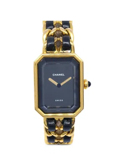 Pre-owned Chanel Premiere 20mm Watch In Black