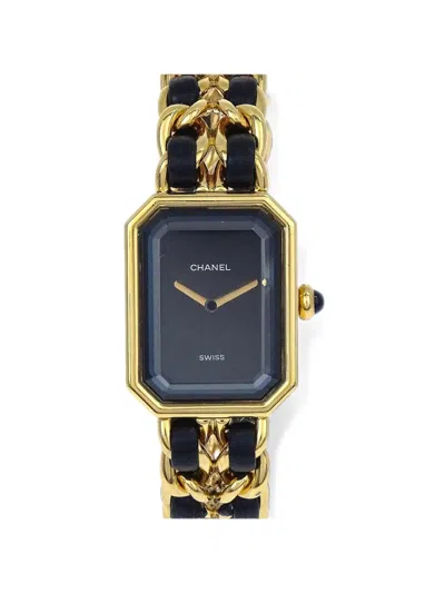Pre-owned Chanel Première 20mm Watch In Black