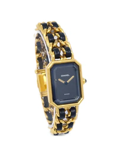 Pre-owned Chanel Premiere 20mm Watch In Black