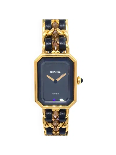 Pre-owned Chanel Premiere 20mm Watch In Black