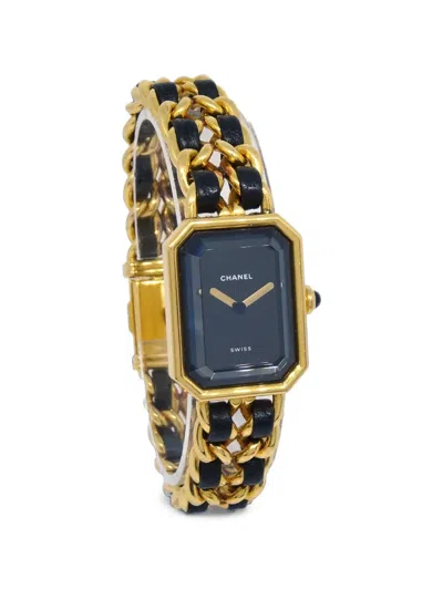 Pre-owned Chanel Premiere 20mm Watch In Black
