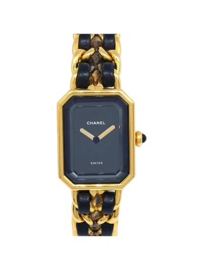 Pre-owned Chanel Première 20mm Watch In Black