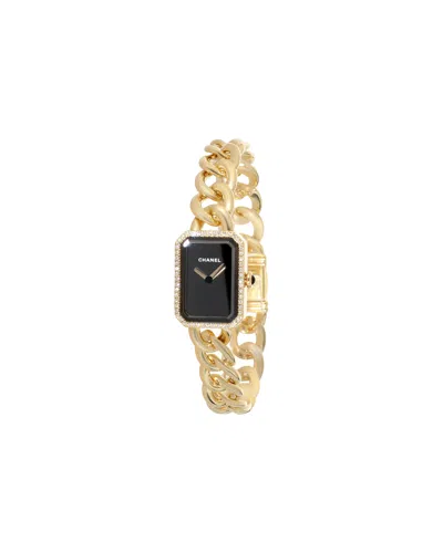 Pre-owned Chanel Premiere Chaine H03258 Women's Watch In 18kt Yellow Gold