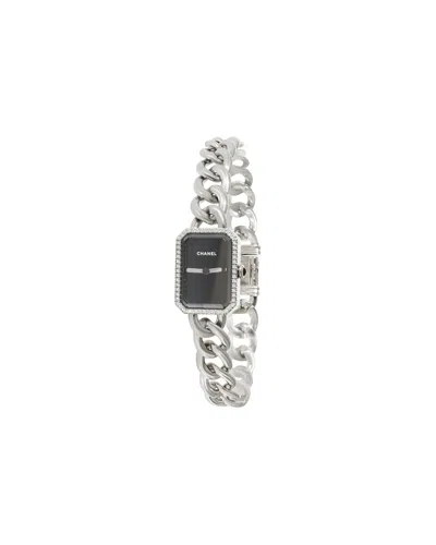 Pre-owned Chanel Premiere Chaine H3252 Women's Watch In Stainless Steel In Silver
