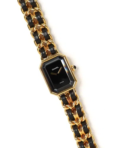 Pre-owned Chanel Premiere L 20mm Watch In Black