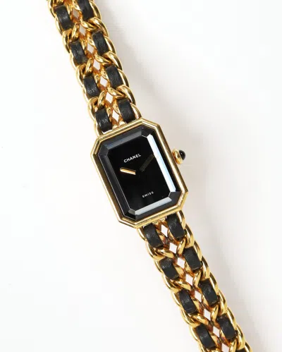 Pre-owned Chanel Première L 20mm Watch In Black