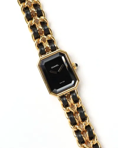 Pre-owned Chanel Première L 20mm Watch In Black