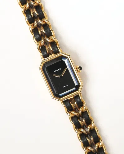 Pre-owned Chanel Premiere M 20mm Watch In Black
