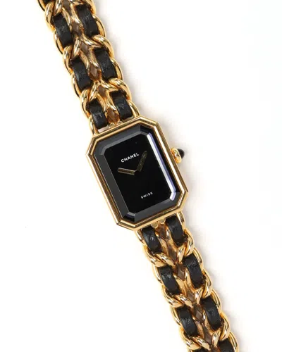 Pre-owned Chanel Premiere M 20mm Watch In Black