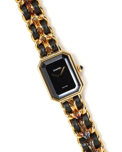 Pre-owned Chanel Premiere M 20mm Watch In Black