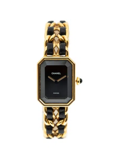 Pre-owned Chanel Première M 26mm Watch In Black