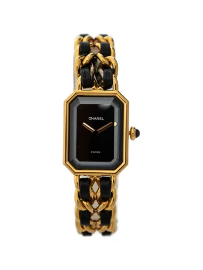 Pre-owned Chanel Première M 26mm Watch In Black