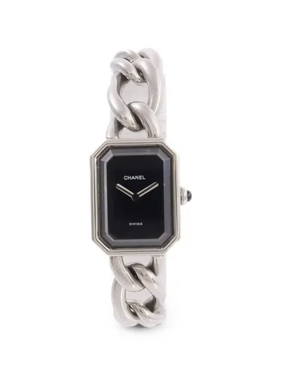Pre-owned Chanel Première M 26mm Watch In Black