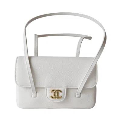 Chanel Preppy Coco Mini Flap Bag White