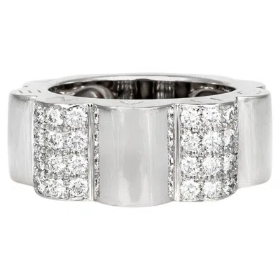 Pre-owned Chanel Profil De Camelia Ring With Diamonds In Multi
