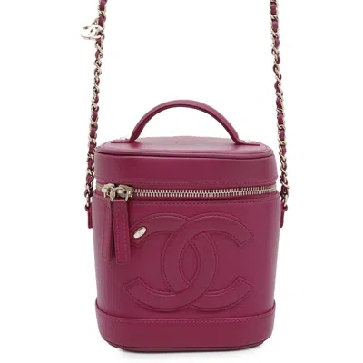 Pre-owned Chanel Purple Leather Shoulder Bag ()