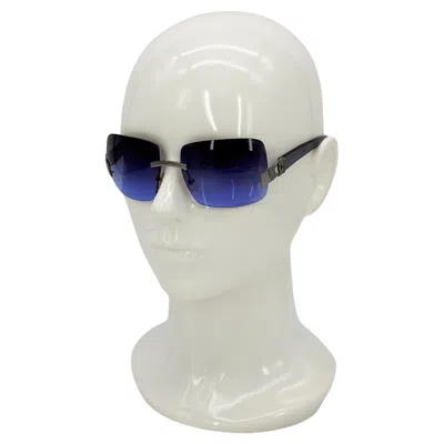 Pre-owned Chanel Purple Ombre Lens Cc Logo Rimless Sunglasses C2000s
