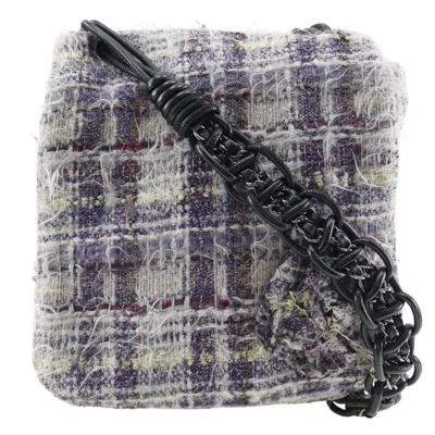 Pre-owned Chanel Purple Tweed Shoulder Bag ()