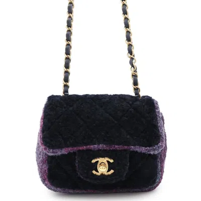 Pre-owned Chanel Purple Wool Shoulder Bag ()