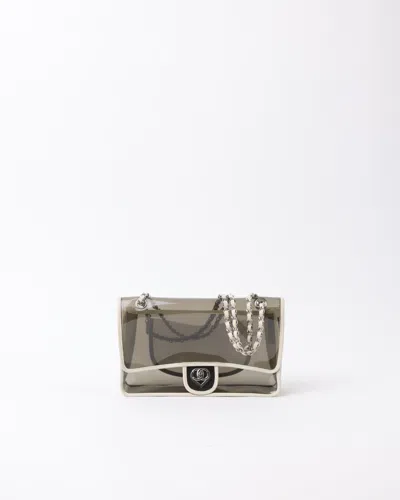 Pre-owned Chanel Pvc Heart Naked Single Flap Bag