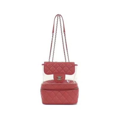 Pre-owned Chanel Pvc Leather Shoulder Bag () In Pink