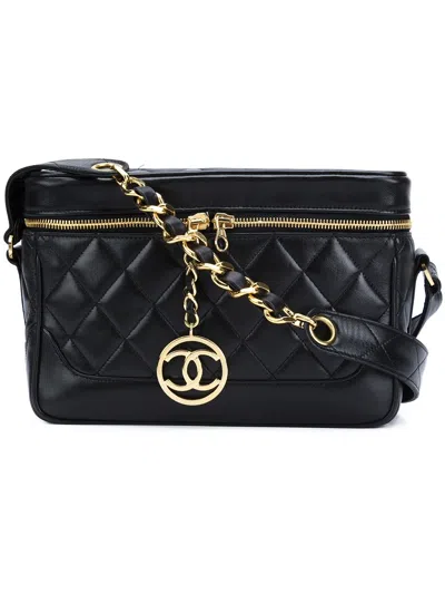 Pre-owned Chanel Quilted Box Shoulder Bag In Black