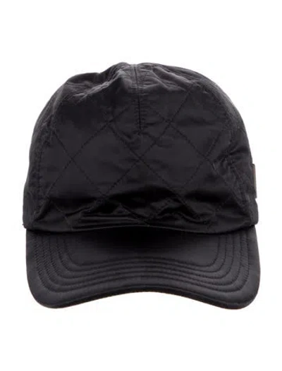 Pre-owned Chanel Quilted Cc Baseball Cap In Black
