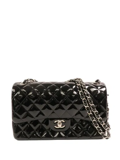 Pre-owned Chanel Quilted Cc Turn-lock Shoulder Bag In Black
