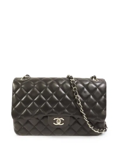 Pre-owned Chanel Quilted Cc Turn-lock Shoulder Bag In Black