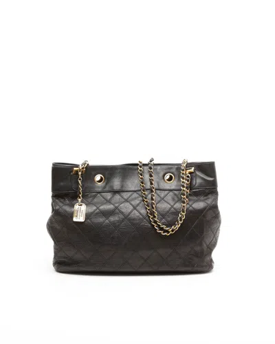 Pre-owned Chanel Quilted Chain Bag In Black
