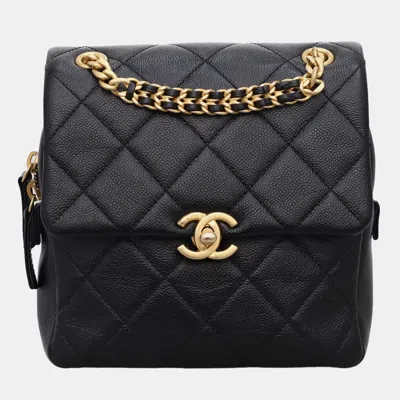 Pre-owned Chanel Quilted Chain Melody Backpack