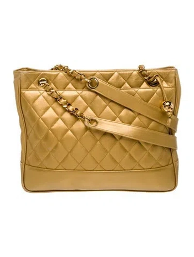 Pre-owned Chanel Quilted Chain Tote