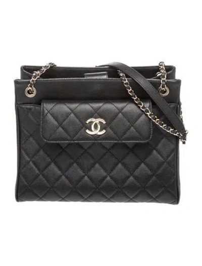 Pre-owned Chanel Quilted Chain Tote In Multi