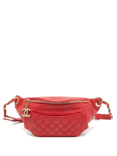 Pre-owned Chanel Quilted Leather Belt Bag