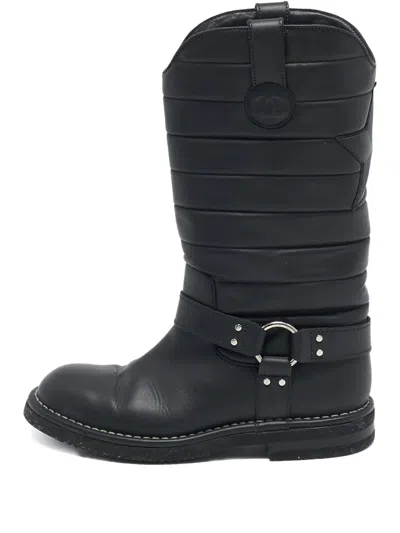 Pre-owned Chanel Quilted Leather Boots