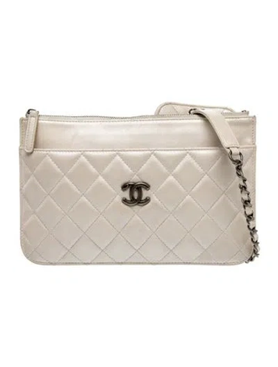 Pre-owned Chanel Quilted Multi Pochette W/ Chain