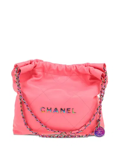 Pre-owned Chanel Quilted Pink Chain Shoulder Bag