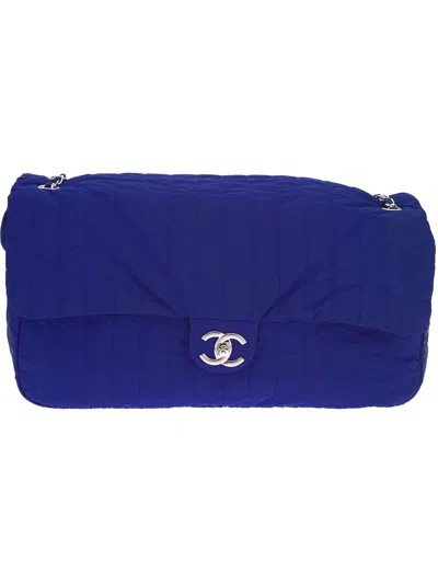 Pre-owned Chanel Quilted Shoulder Bag In Blue