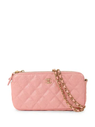 Pre-owned Chanel Quilted Shoulder Bag In Pink