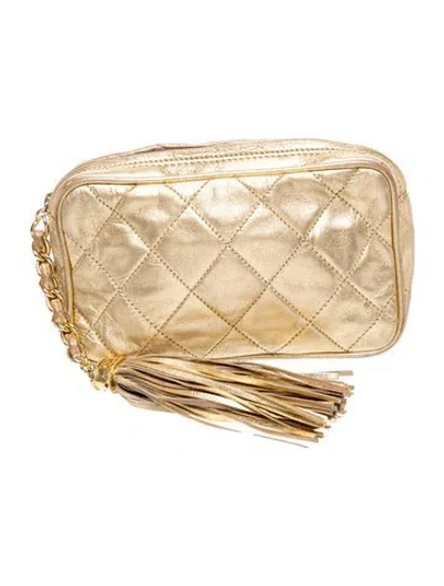 Pre-owned Chanel Quilted Tassel Clutch
