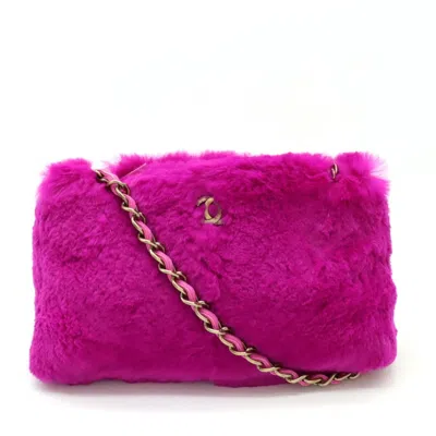 Pre-owned Chanel Rabbit Pink Rabbit Clutch Bag ()