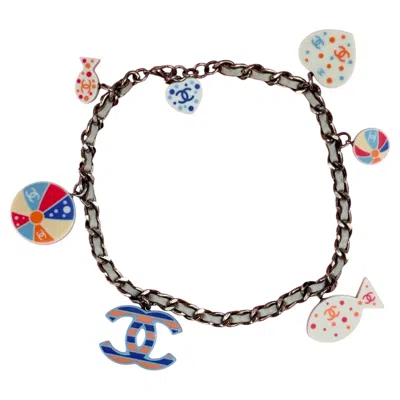 Pre-owned Chanel Rare  Cruise 2005 Beach Charms Resin Cc Choker Necklace By Karl Lagerfeld In Multiple